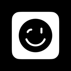 Editable winky face, winking eye, ok, tease vector icon. Part of a big icon set family. Perfect for web and app interfaces, presentations, infographics, etc