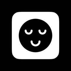 Editable calm, zen, relaxed face vector icon. Part of a big icon set family. Perfect for web and app interfaces, presentations, infographics, etc