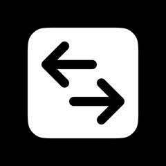 Editable vector data transfer arrows icon. Part of a big icon set family. Perfect for web and app interfaces, presentations, infographics, etc