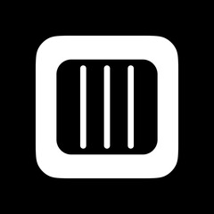 Editable vector layout column icon. Part of a big icon set family. Perfect for web and app interfaces, presentations, infographics, etc