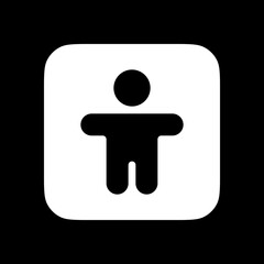 Editable human body vector icon. Part of a big icon set family. Perfect for web and app interfaces, presentations, infographics, etc