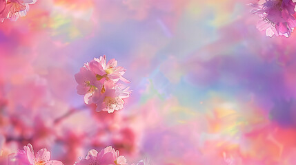 Pink spring  flowers background