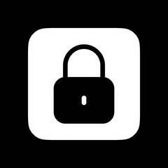 Editable vector lock padlock encryption password icon. Part of a big icon set family. Perfect for web and app interfaces, presentations, infographics, etc