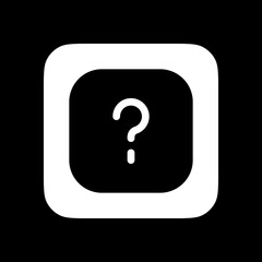 Editable vector question mark info square icon. Part of a big icon set family. Perfect for web and app interfaces, presentations, infographics, etc