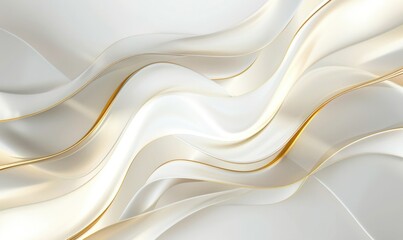 Luxury gold background. Elegant abstract white background with golden lines and waves for design