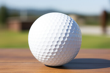 golf ball illuminated by the sun