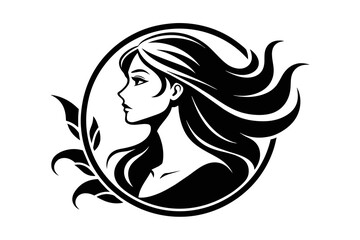 Introducing our captivating profile of a woman logo