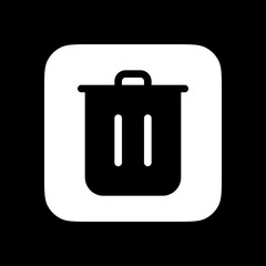 Editable vector delete trash recycle bin icon. Part of a big icon set family. Perfect for web and app interfaces, presentations, infographics, etc