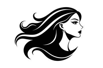 Introducing our captivating profile of a woman logo