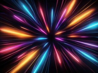 Fototapeta premium Abstractt neon light background