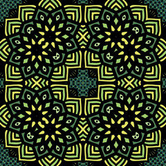 Patrón sin costuras mandalas abstractos colores - estampas - fondos - formas