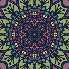 Patrón sin costuras mandalas abstractos colores - estampas - fondos - formas