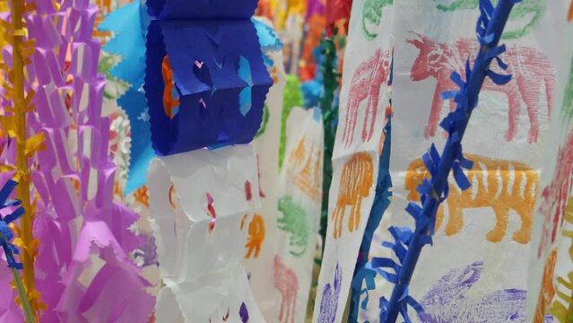 Thailand's paper flags for decoration