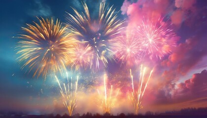 bright inexpensive fireworks blue pink smoke background hd illustrations