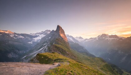 mountain jungfrau region switzerland - obrazy, fototapety, plakaty