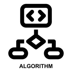 algorithm, procedure, flow chart, programming, coding, software development expanded agile outline icon for web mobile app presentation printing