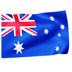 PNG 3D Flag of New Zealand icon isolated on a white background