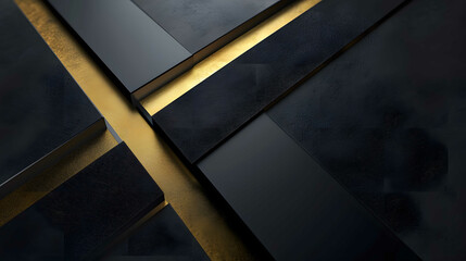 Abstract modern textured gold black carbon fiber - obrazy, fototapety, plakaty