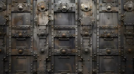 Abwaschbare Fototapete Alte Türen old metal door
