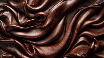 Chocolate background. Chocolate waves texture. Chocolate background. - obrazy, fototapety, plakaty