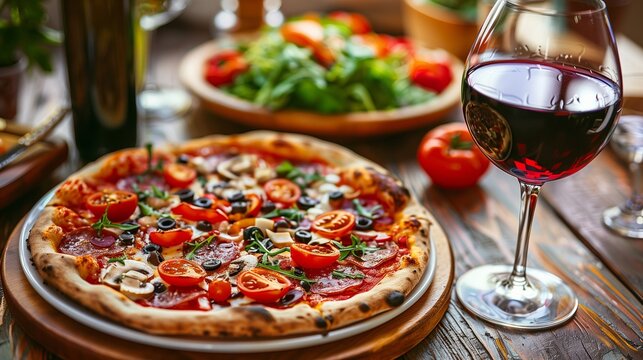 Colorful pizza photo