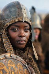 With Ursula Vernons unique perspective, we gain insight into the rich tapestry of African history, where warriors are revered as heroes, film stock - obrazy, fototapety, plakaty