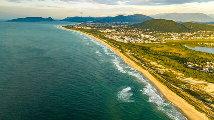 Florianópolis, Campeche beach during sunrise. Brazil.