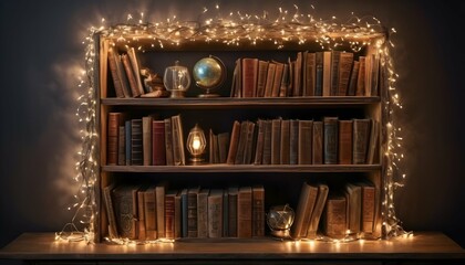 Enchanting-Magical-Bookshelf-Filled-With-Old-Book- 2
