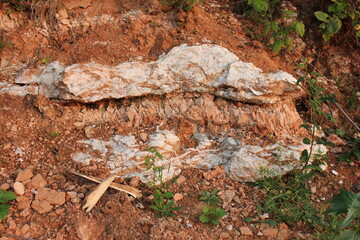 rocks in the woods, rock, stone wall