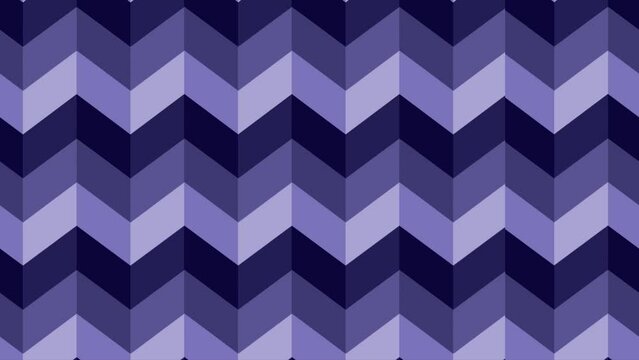 Blue simple zig-zag pattern seamless background moving left side, loopable background