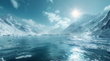 Foto op Plexiglas Glaciers glistening in the sunlight © MuhammadInaam