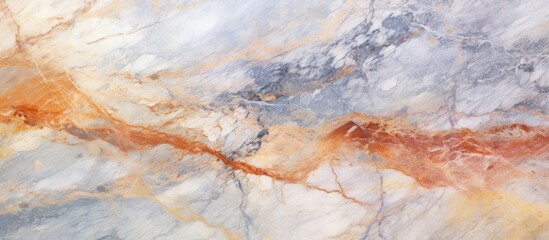 Marble surface featuring a red and white stripe pattern in a detailed, up-close view - Powered by Adobe