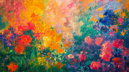 illustration of an abstract wallpaper background in painting style and pastel color