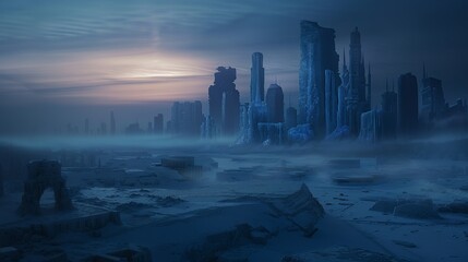 the deserted ice city