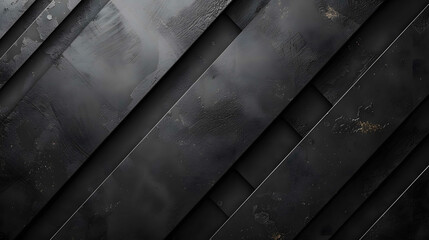 Abstract black and white gradient diagonal stripes texture background - obrazy, fototapety, plakaty