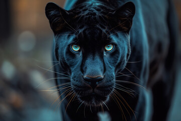 portrait of a black panther