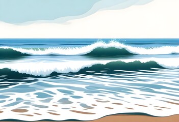 Digital-Painting-A-Pattern-Of-Gentle-Waves-Washing (8) 1