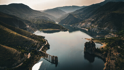 Spanish reservoir In Sierra Nevada, Spain