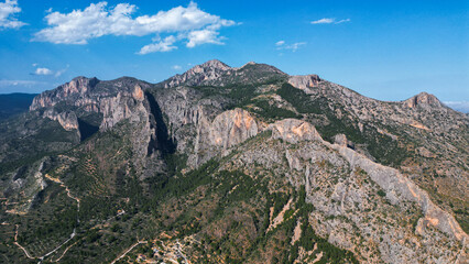 Mountains near Canelobre Caves in Spain
