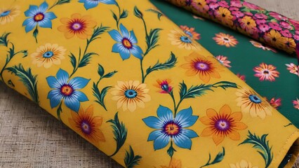 Blossoming Threads: A Tapestry of Colorful Florals