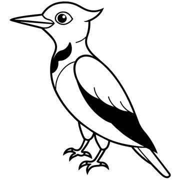 recommend clip art: woodpecker silhouette vector illustration