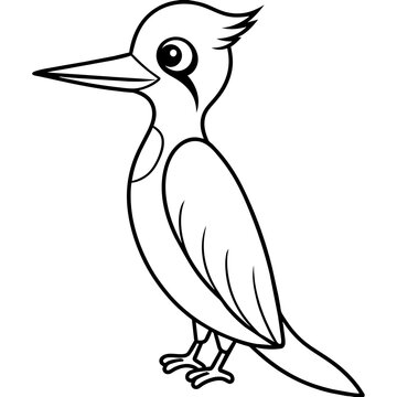 recommend clip art: woodpecker silhouette vector illustration