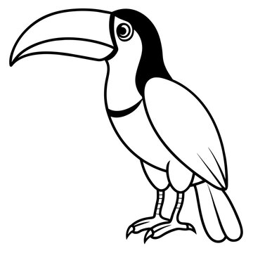 recommend clip art: toucan silhouette vector illustration