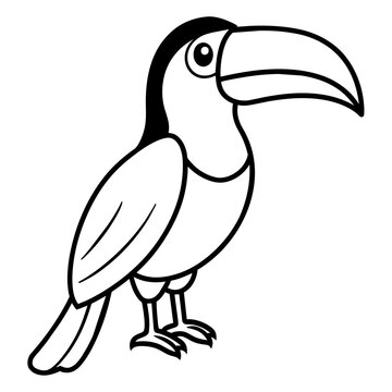 recommend clip art: toucan silhouette vector illustration