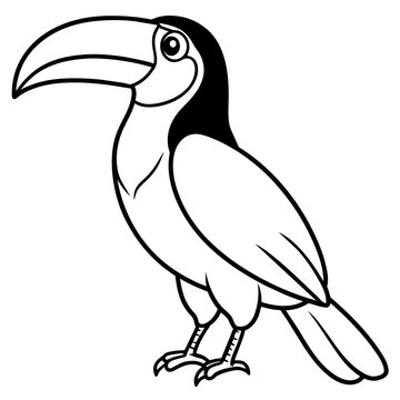recommend clip art: toucan silhouette vector illustration