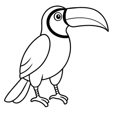 recommend clip art: toucan silhouette vector illustration