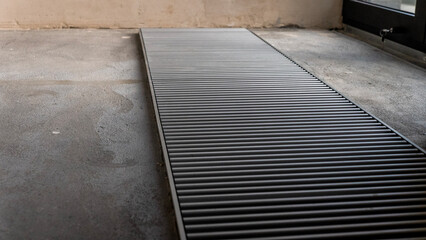 Warm floor. Infrared floor heating system under floor