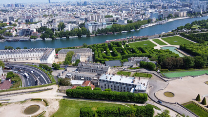 Saint-Cloud National estate and Seine River