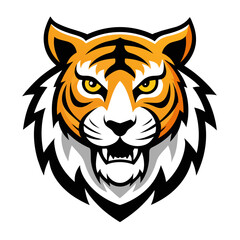 Roaring Success Tiger Mascot Logo Vector on White Background