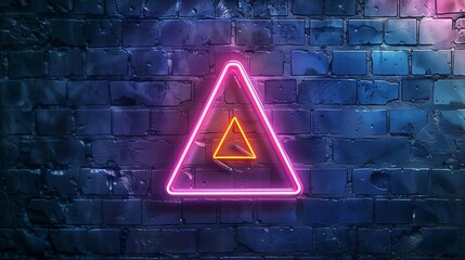Vector realistic isolated neon sign of Radioactive frame logo for template decoration and layout covering on the wall background.